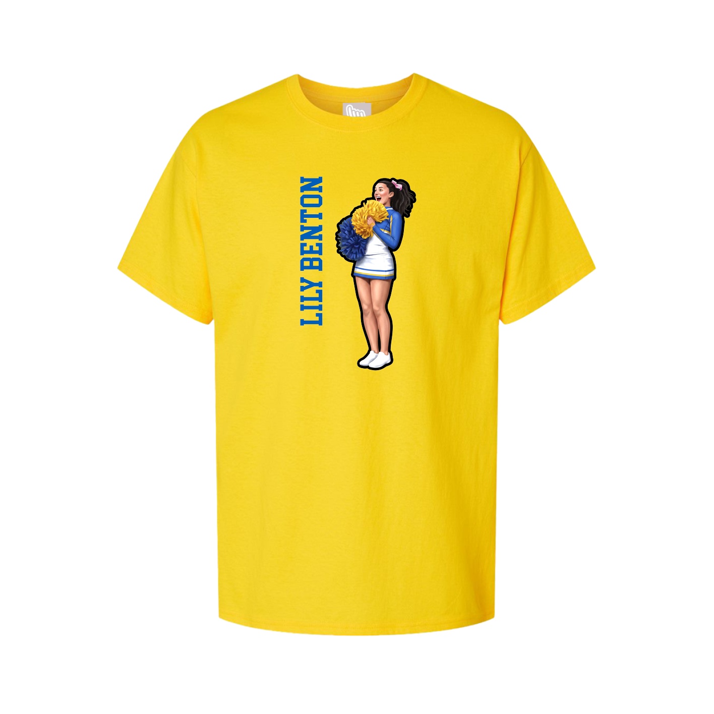 Tee — Name Vertical in Gold