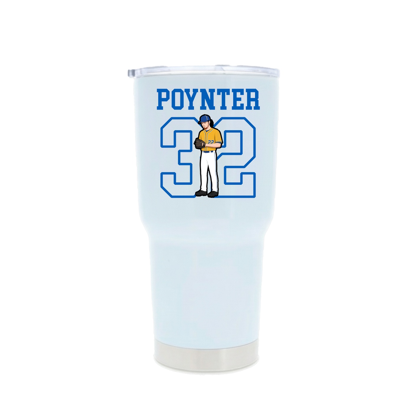 30oz Stainless Steel Tumbler — Shirsey in White