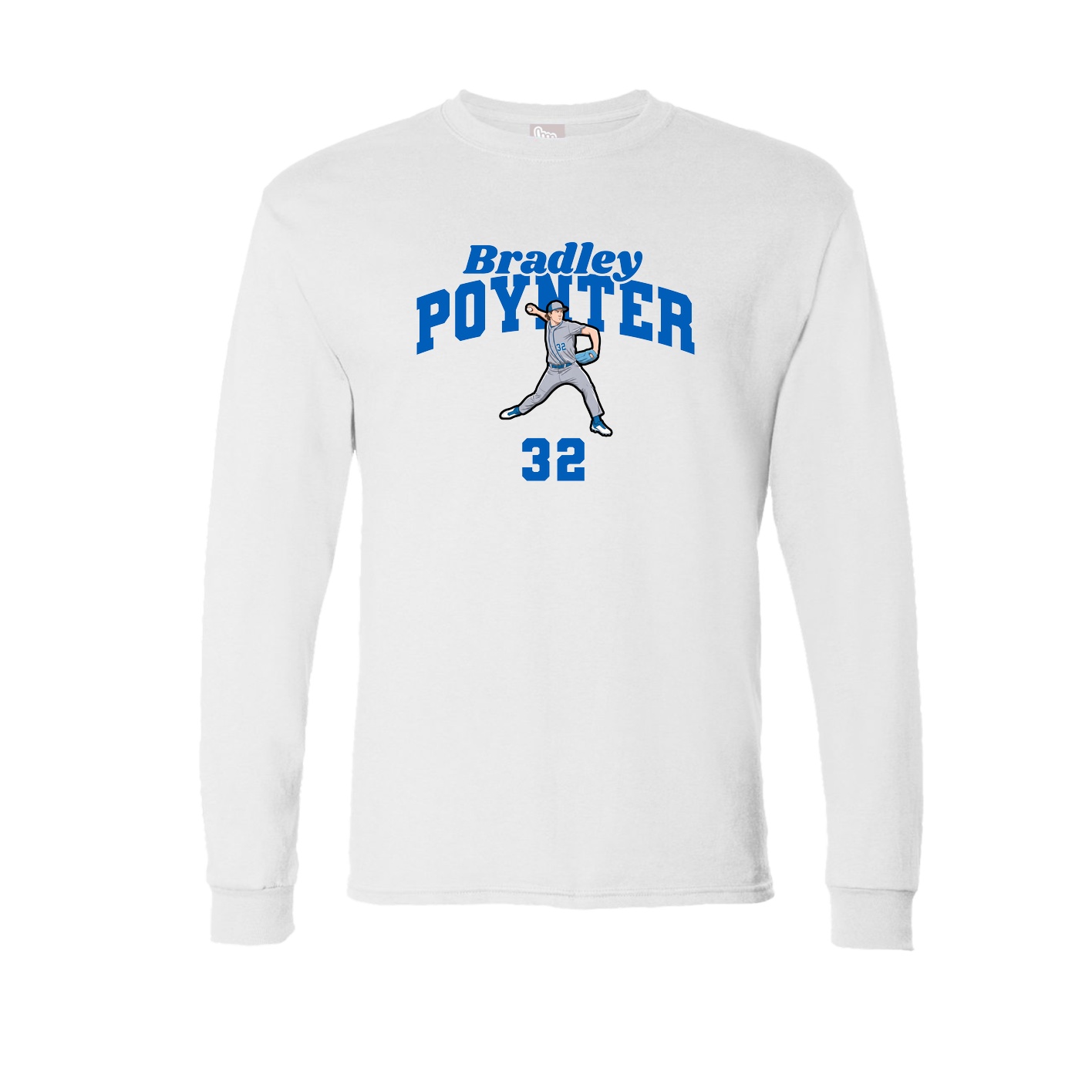 Long Sleeve Tee — Signature Arch in White