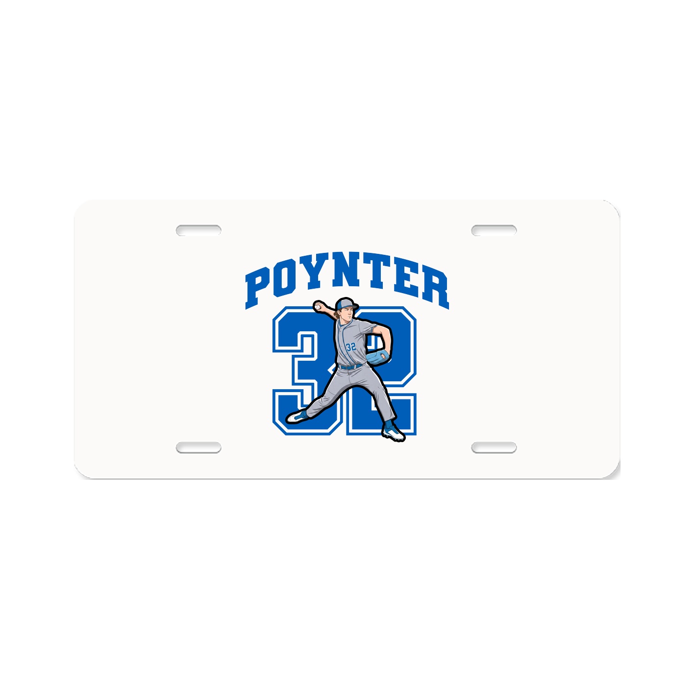 License Plate — Number in Classic