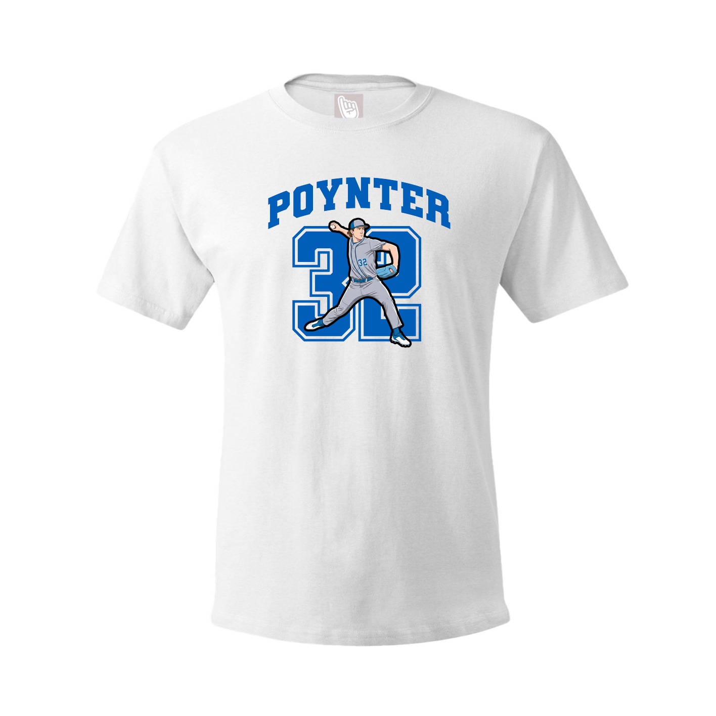 Youth Tee — Number in White