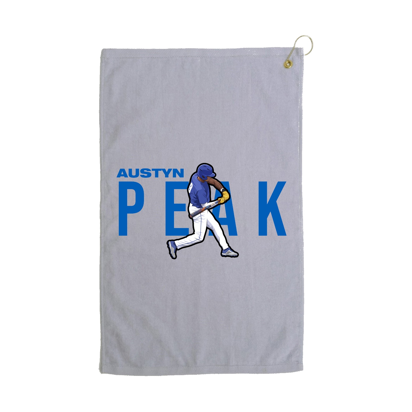 Golf Towel — Player Name in Grey