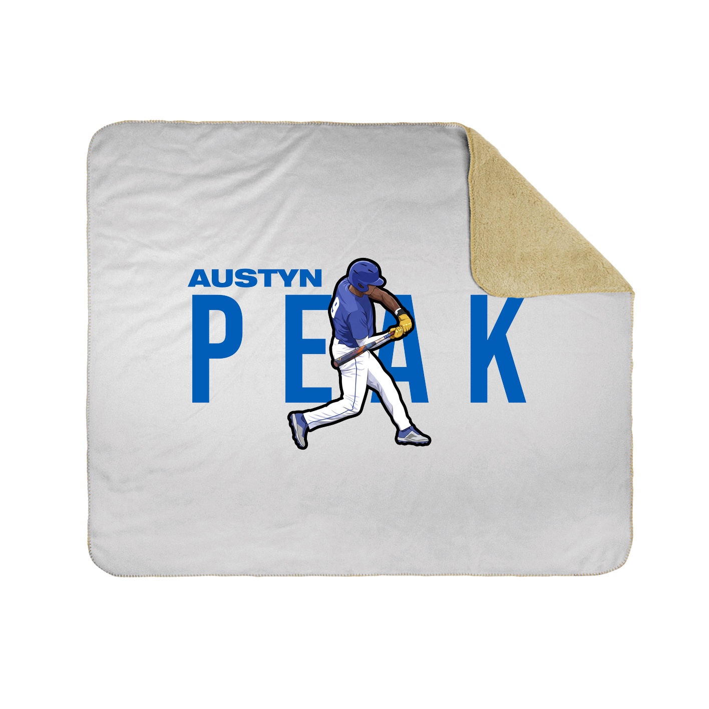 Throw Blanket — Player Name in White