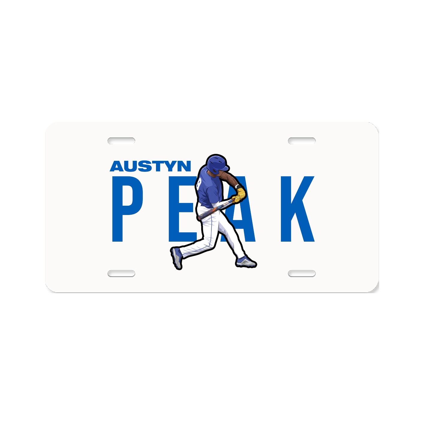License Plate — Player Name in Classic