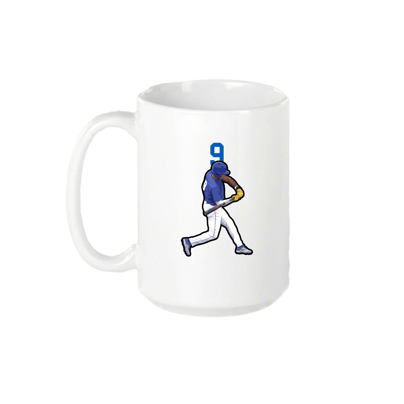 15oz Coffee Mug — Number Top in White