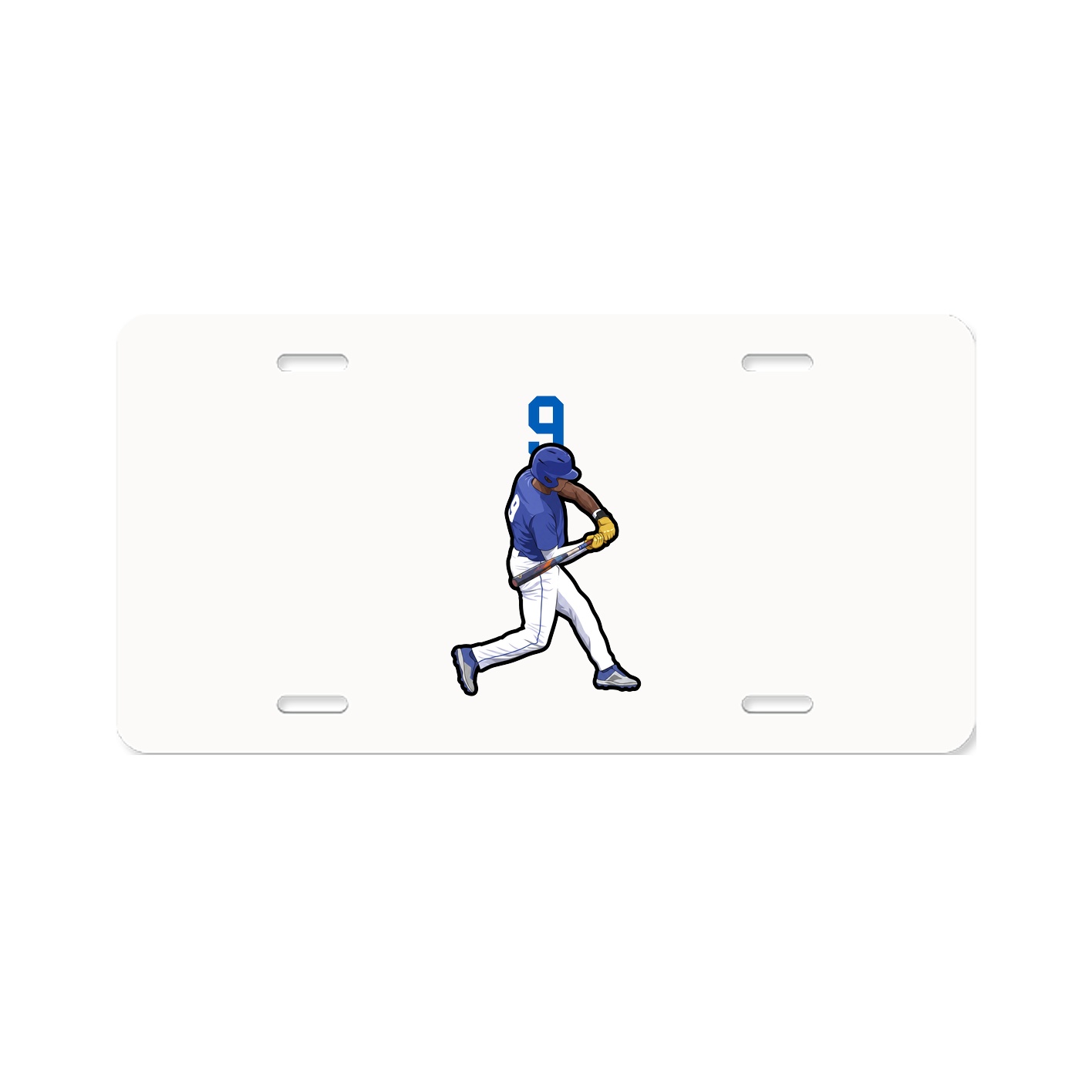 License Plate — Number Top in Classic
