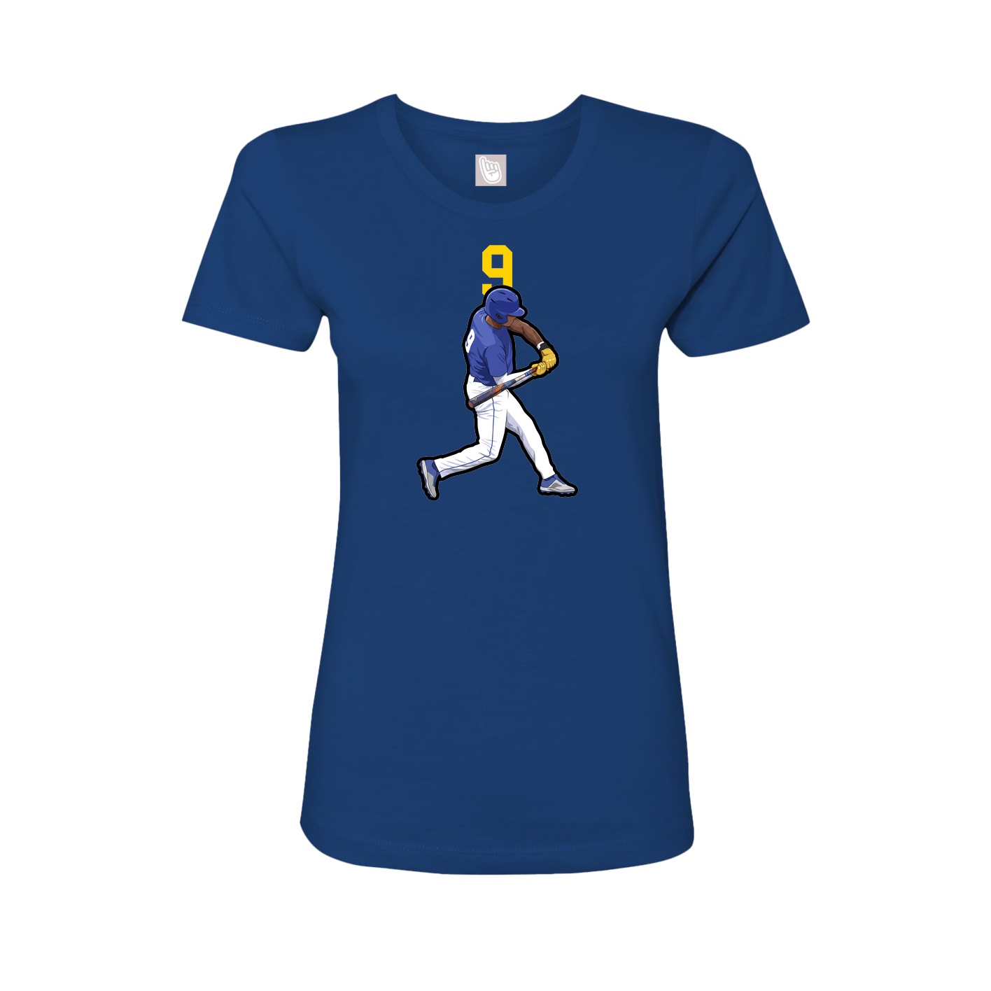 Womens Tee — Number Top in Royal