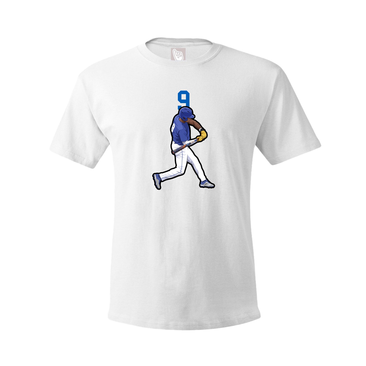 Youth Tee — Number Top in White