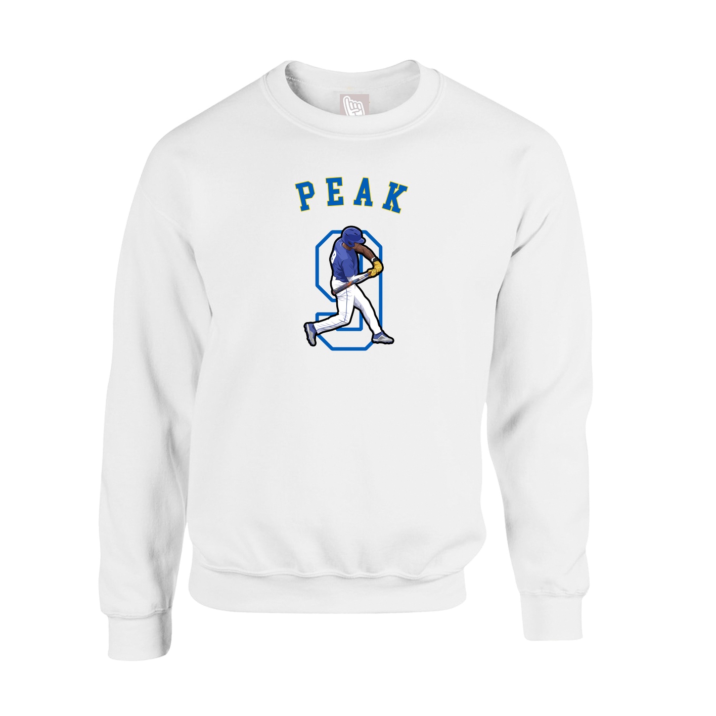 Fleece Crew — Shirsey Arch in White
