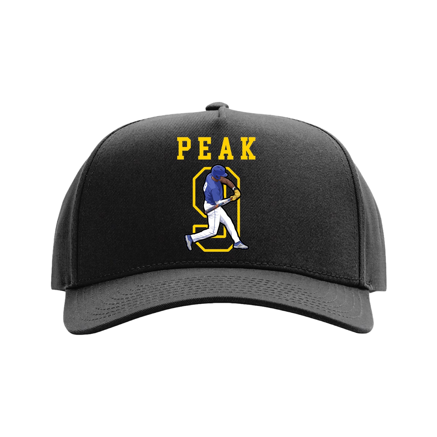 Full Fabric Five-Panel Champ Cap — Shirsey in Black