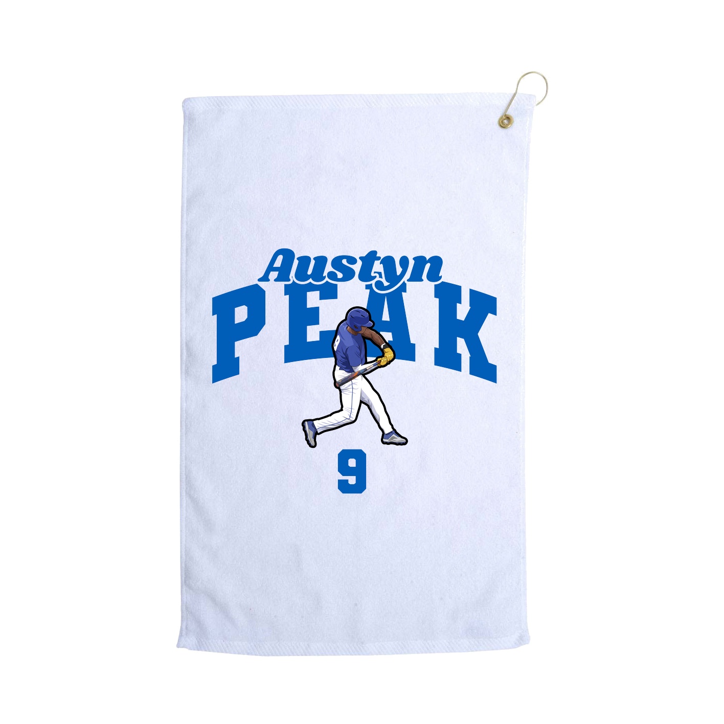 Golf Towel — Signature Arch in White