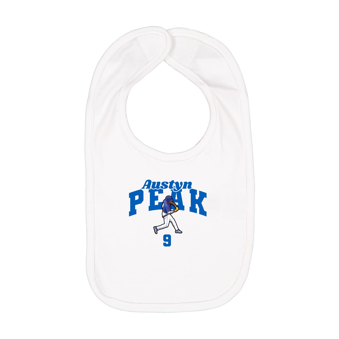 Infant Bib — Signature Arch in White
