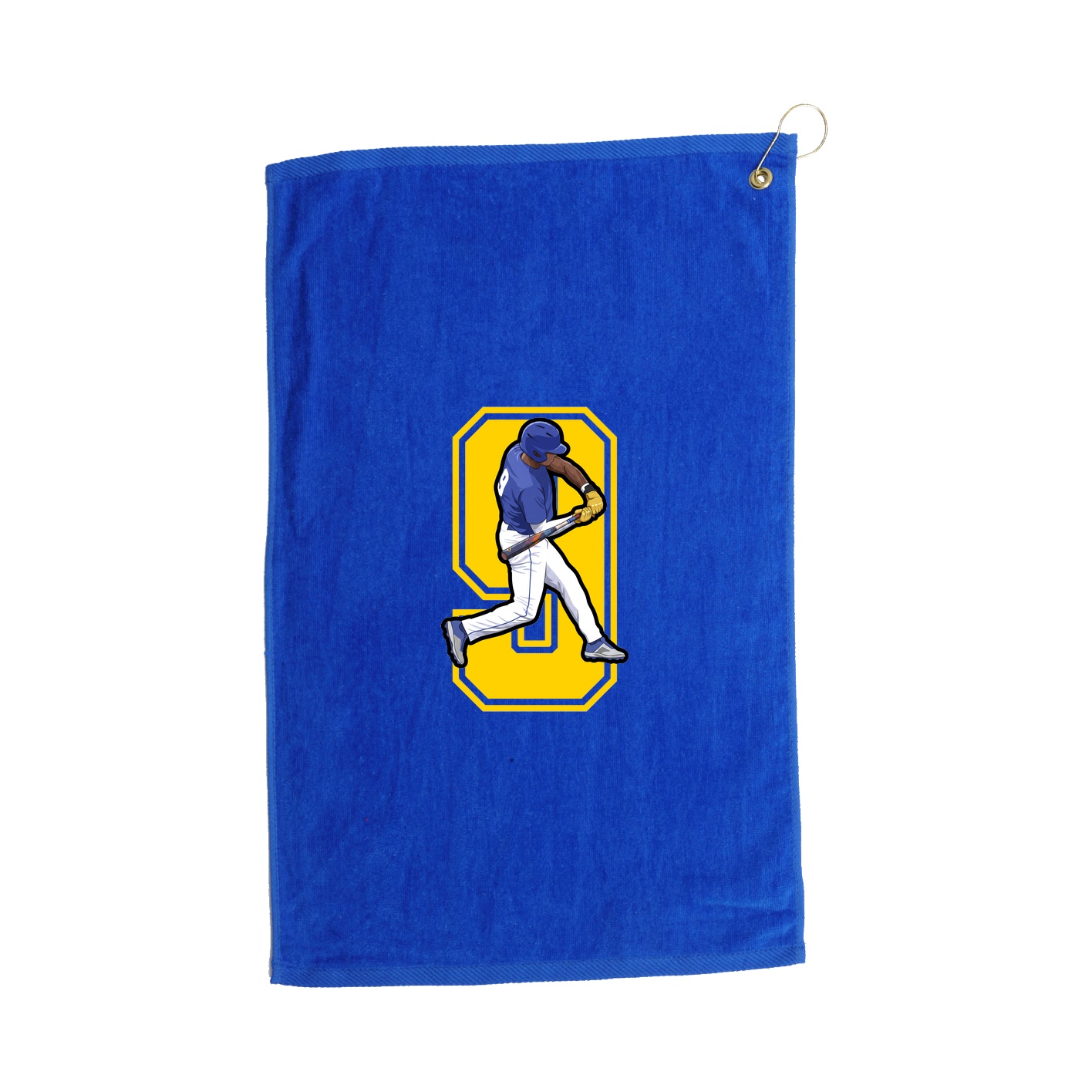 Golf Towel — Number in Royal