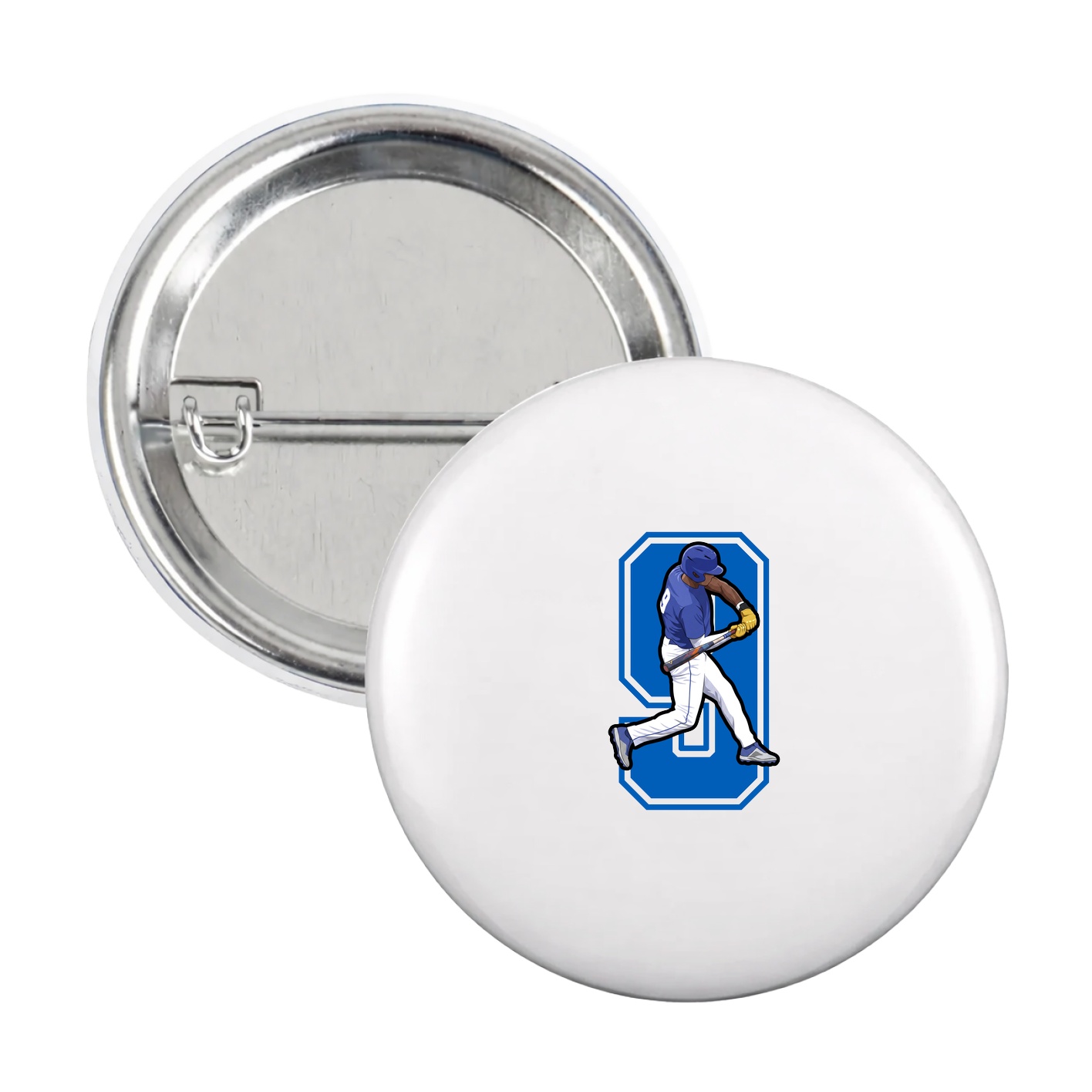 Game Day Button — Number in White