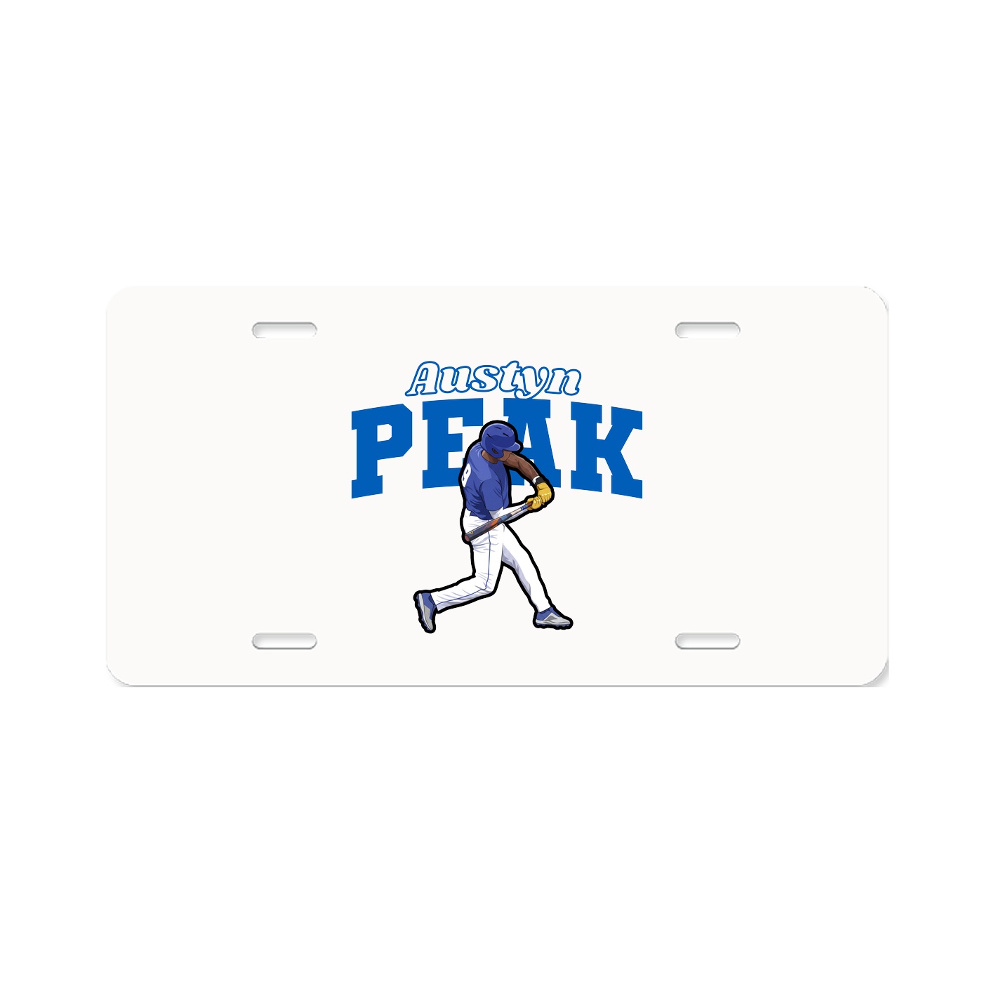 License Plate — Name Arch in Classic