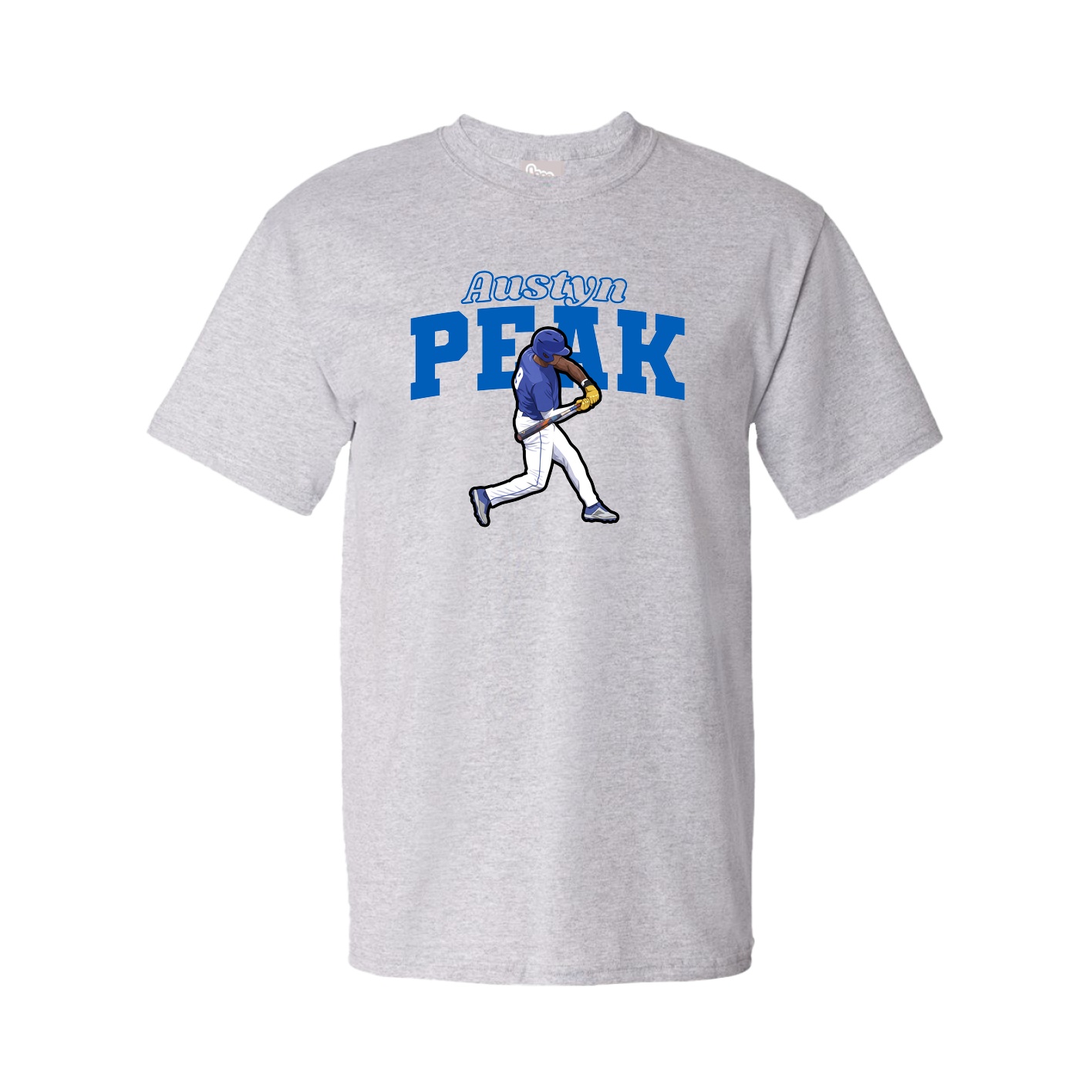 Youth Tee — Name Arch in Grey