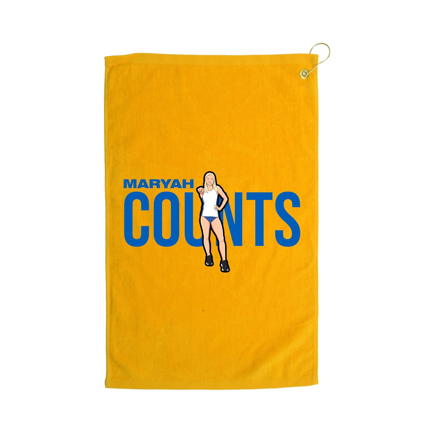 Golf Towel — Player Name in Gold