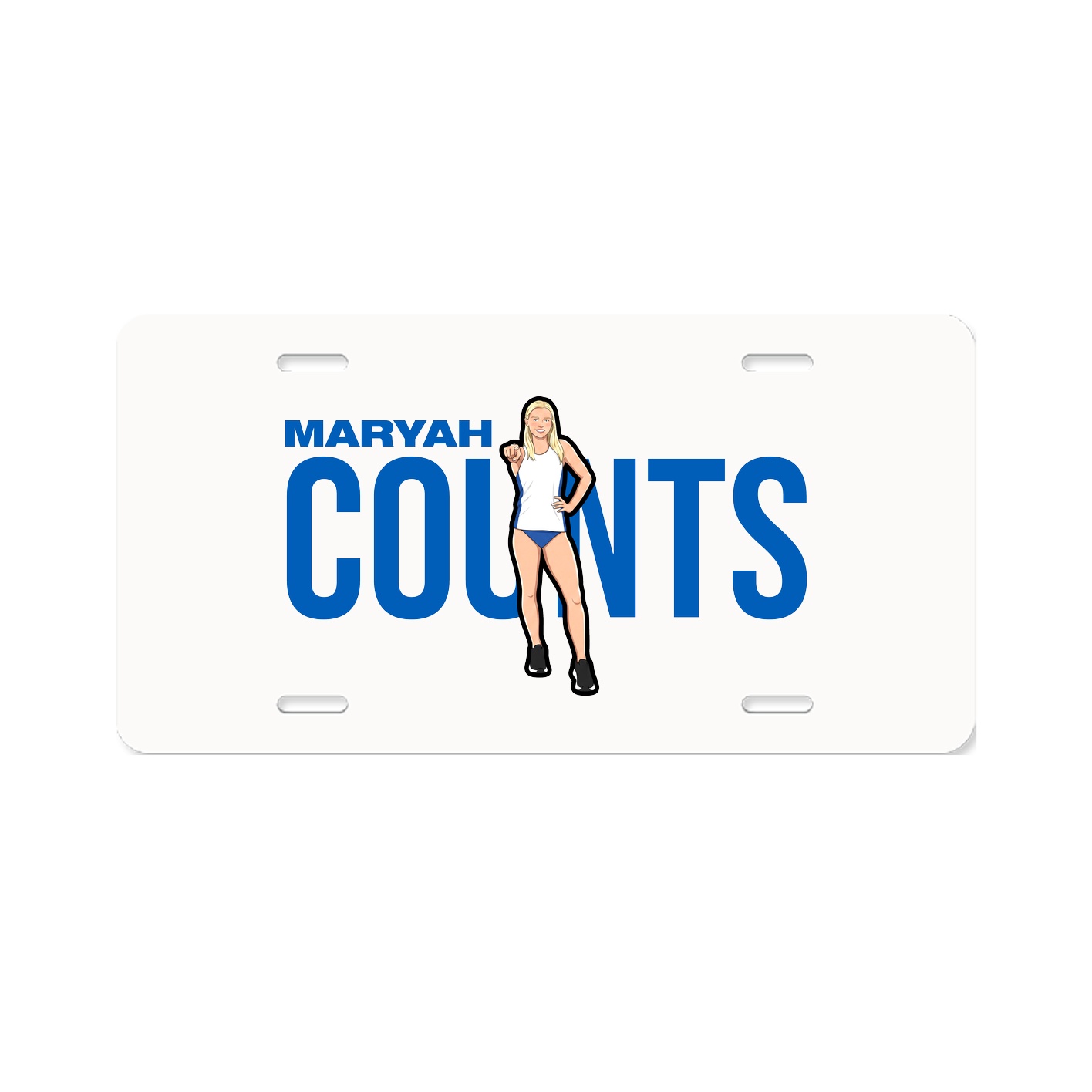 License Plate — Player Name in Classic