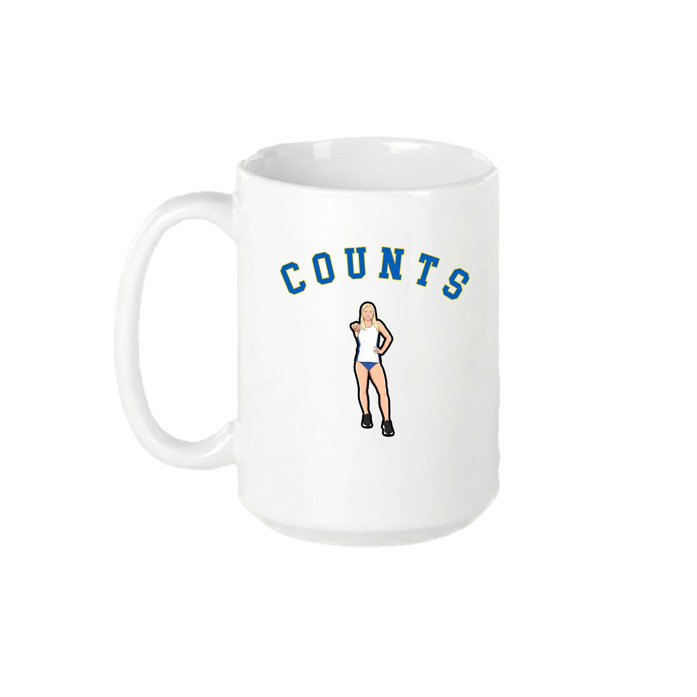 15oz Coffee Mug — Shirsey Arch in White