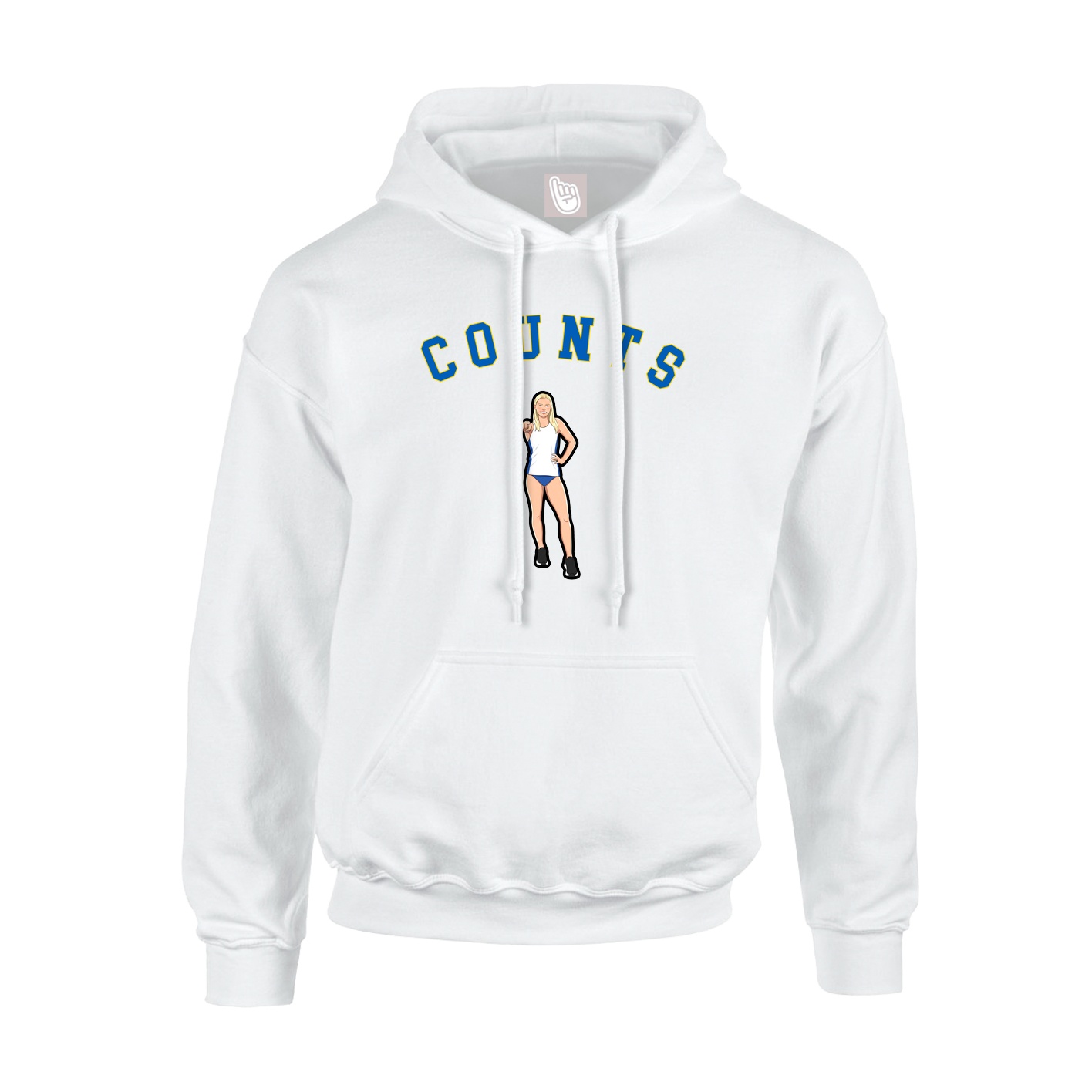 Youth Hoodie — Shirsey Arch in White