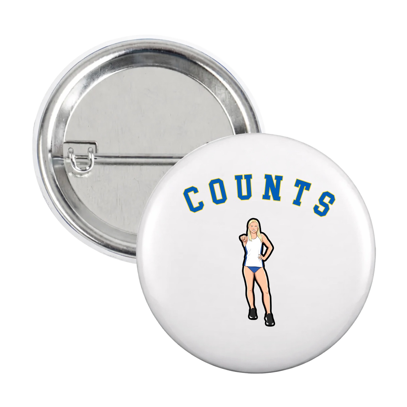 Game Day Button — Shirsey Arch in White