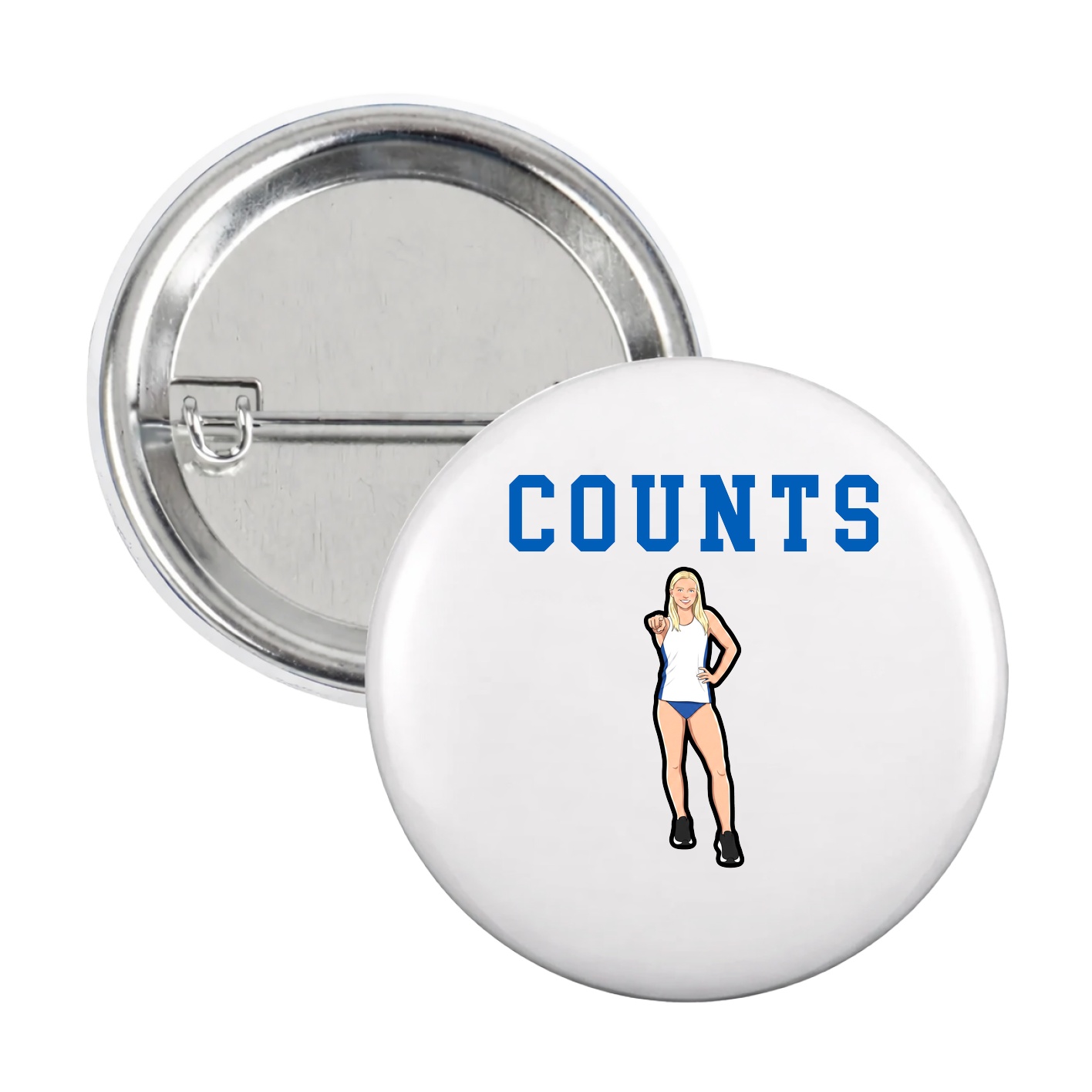 Game Day Button — Shirsey in White