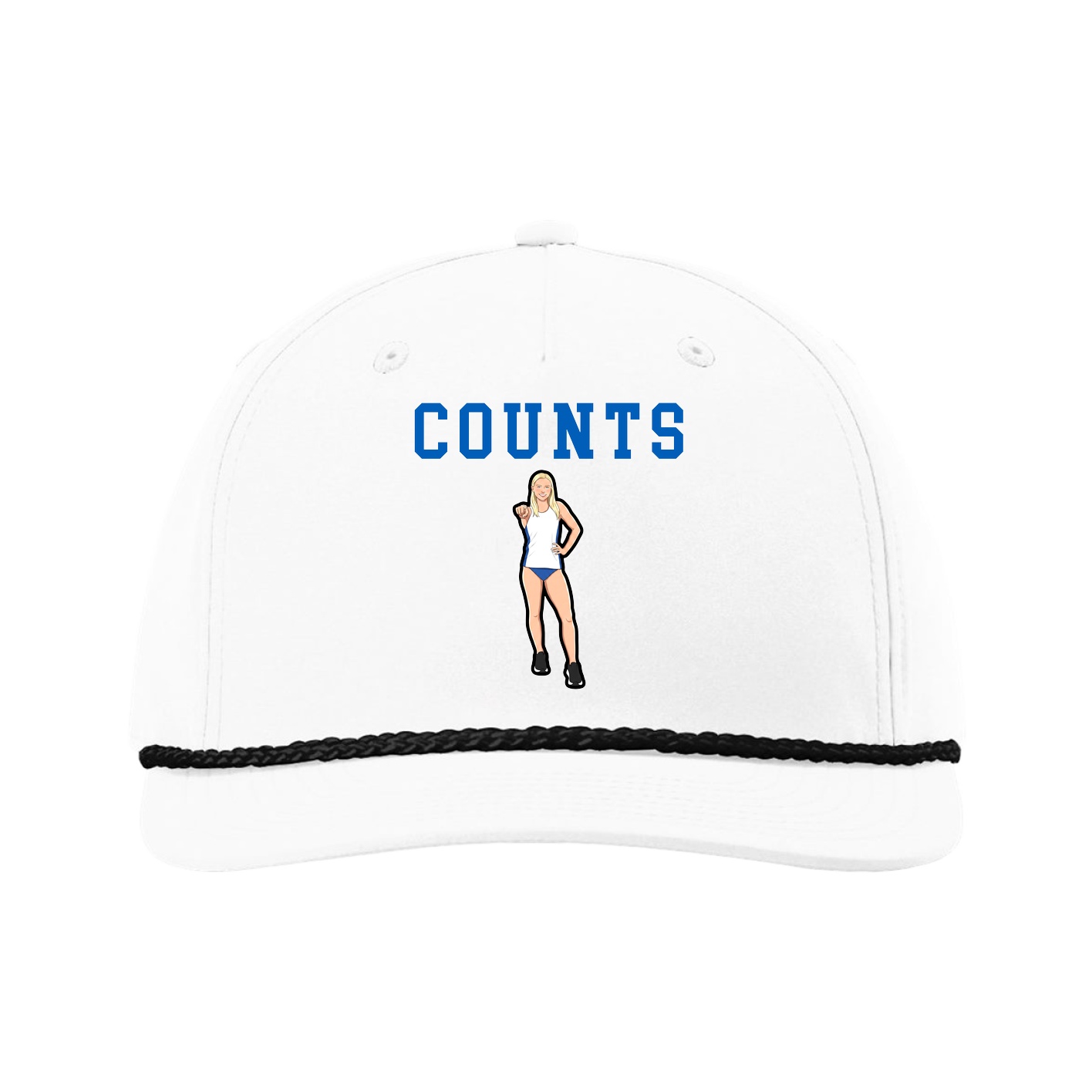 Five-Panel Classic Rope Cap — Shirsey in White