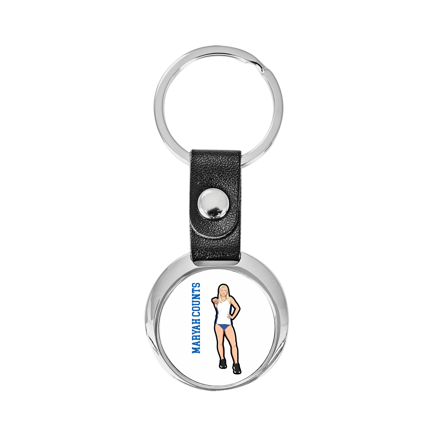 Key Chain — Name Vertical in Classic