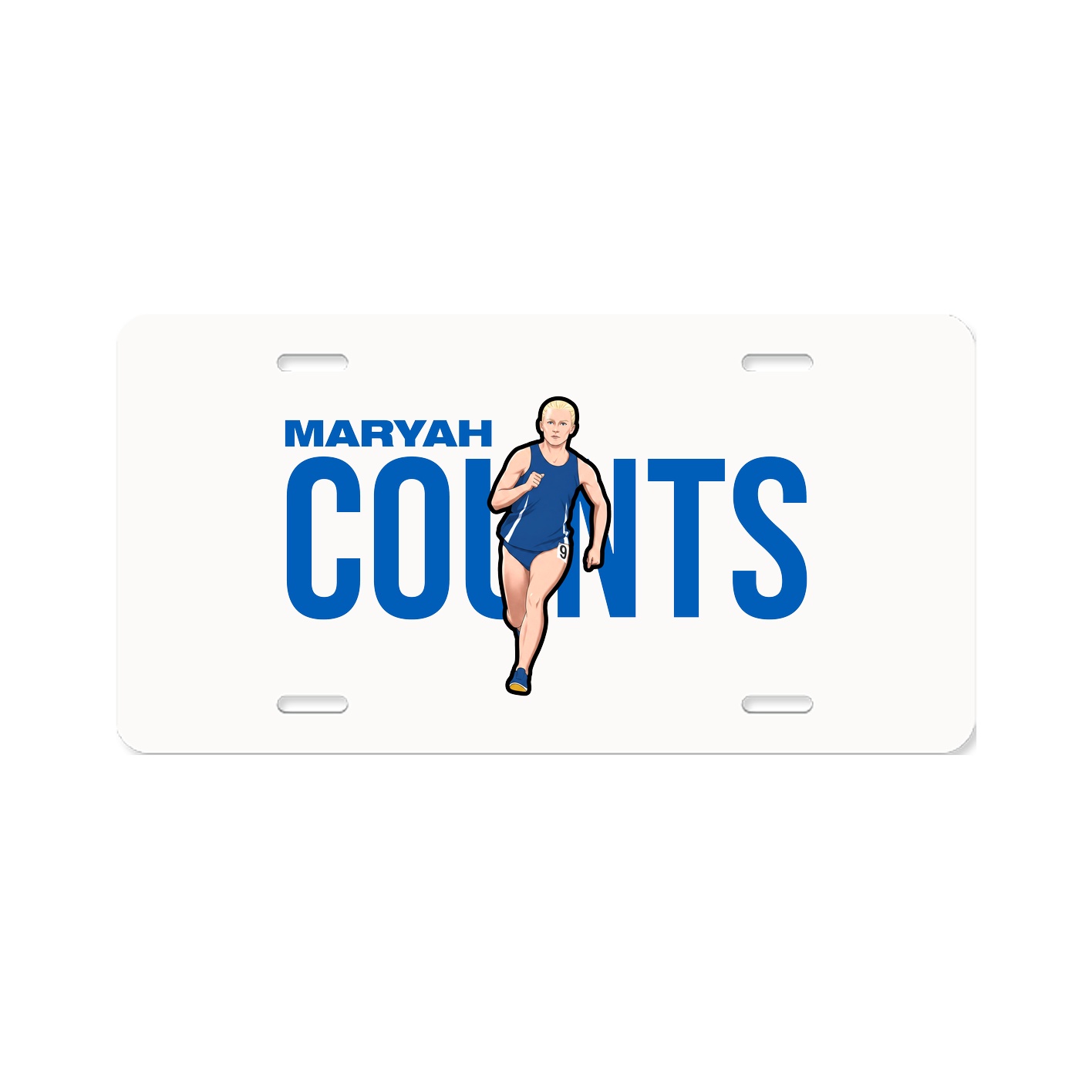 License Plate — Player Name in Classic