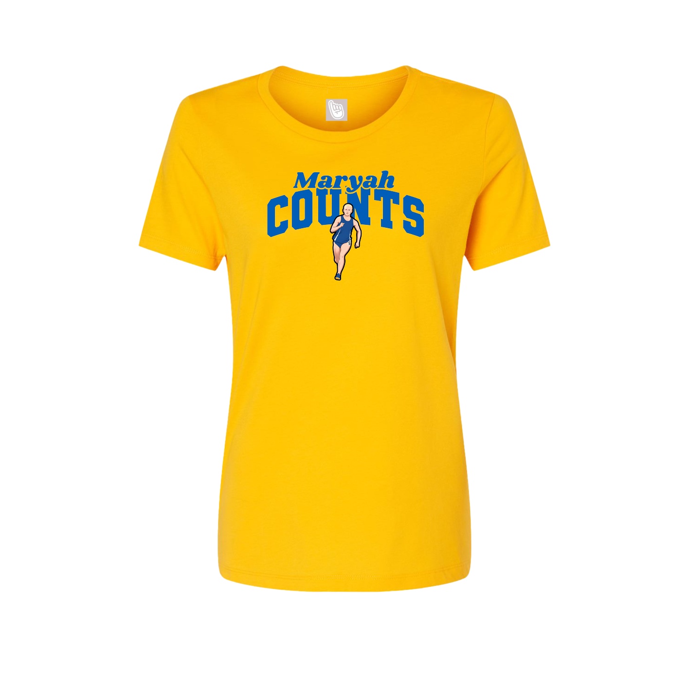 Womens Tee — Signature Arch in Gold