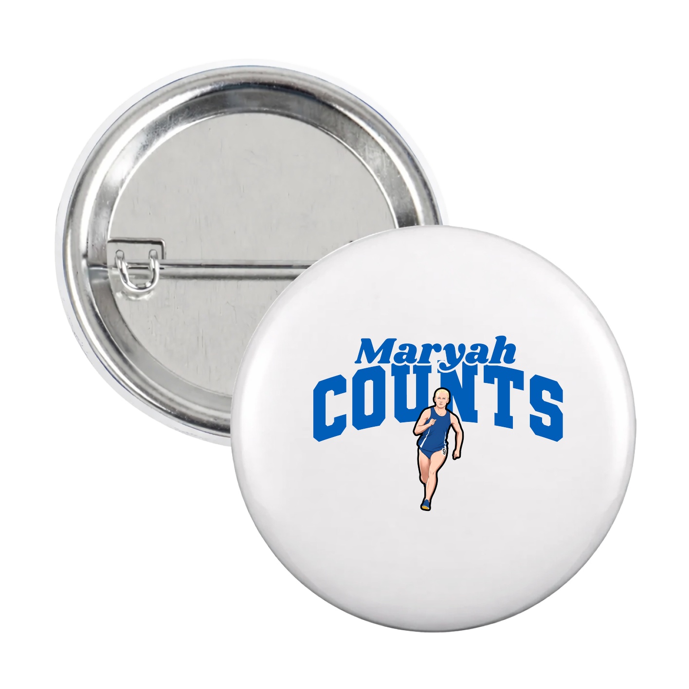 Game Day Button — Signature Arch in White