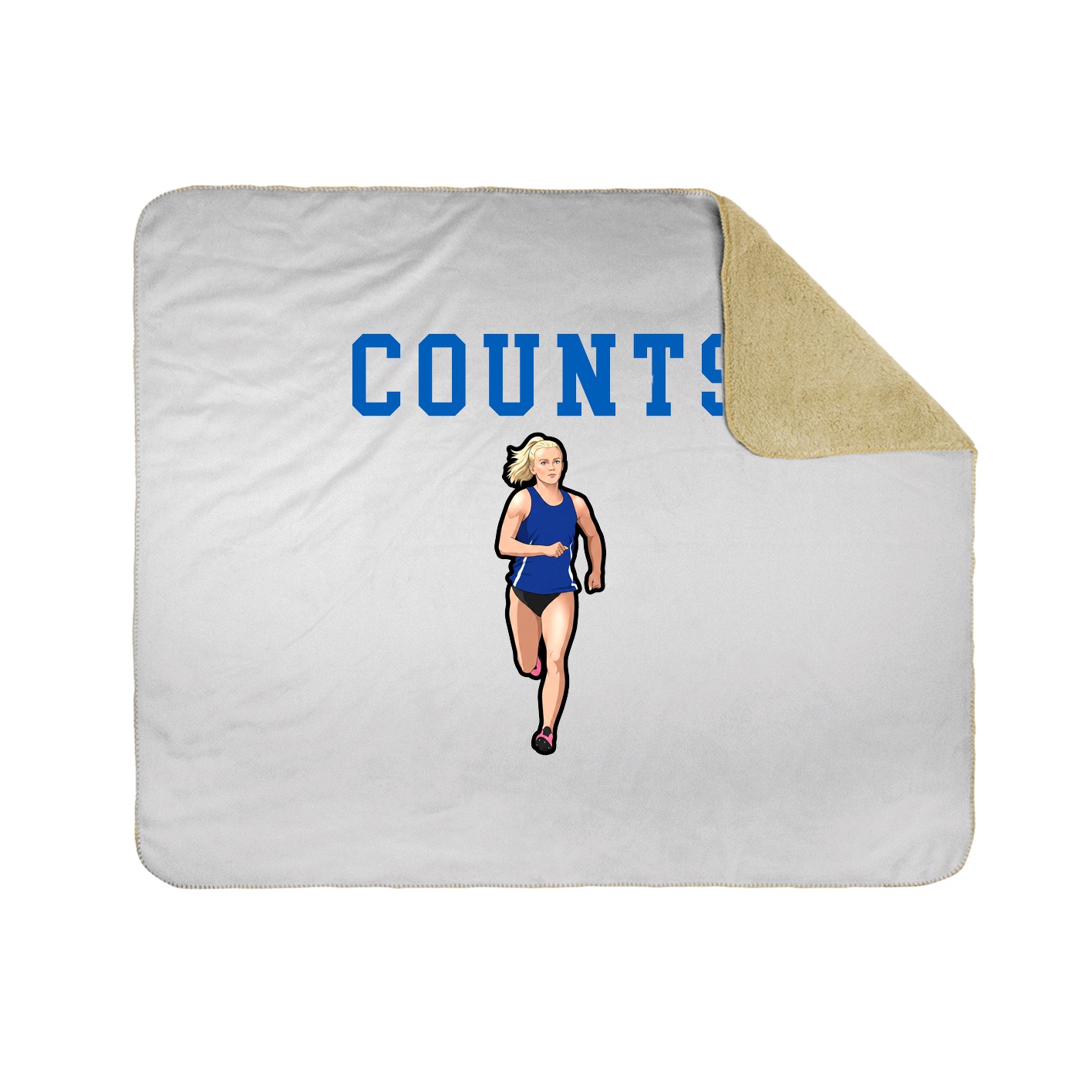 Throw Blanket — Shirsey in White