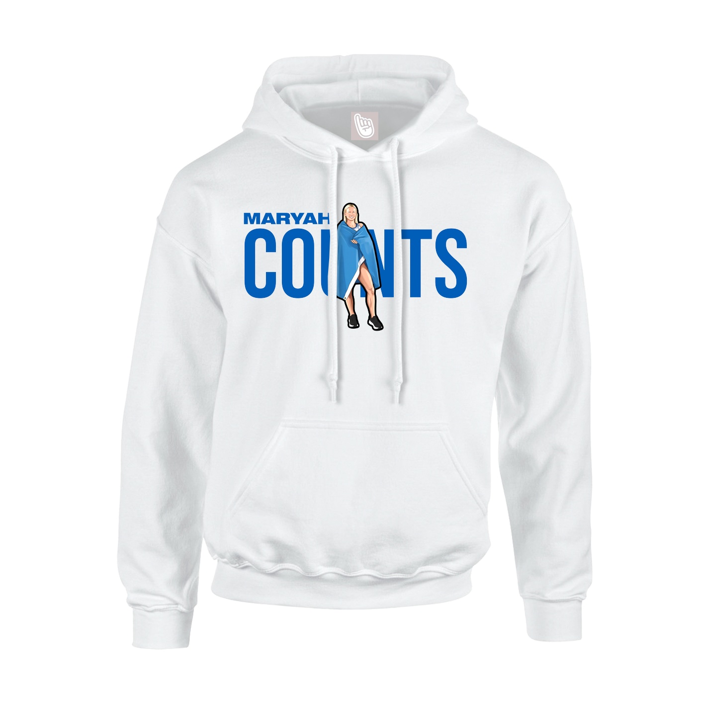 Youth Hoodie — Player Name in White