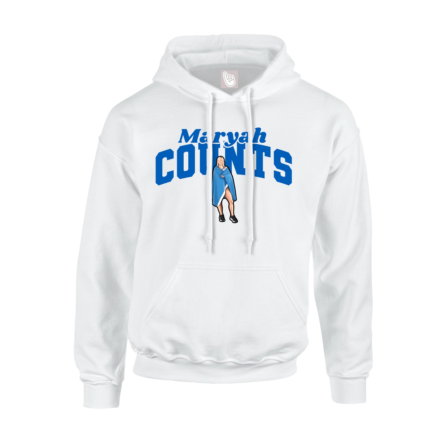 Hoodie — Signature Arch in White