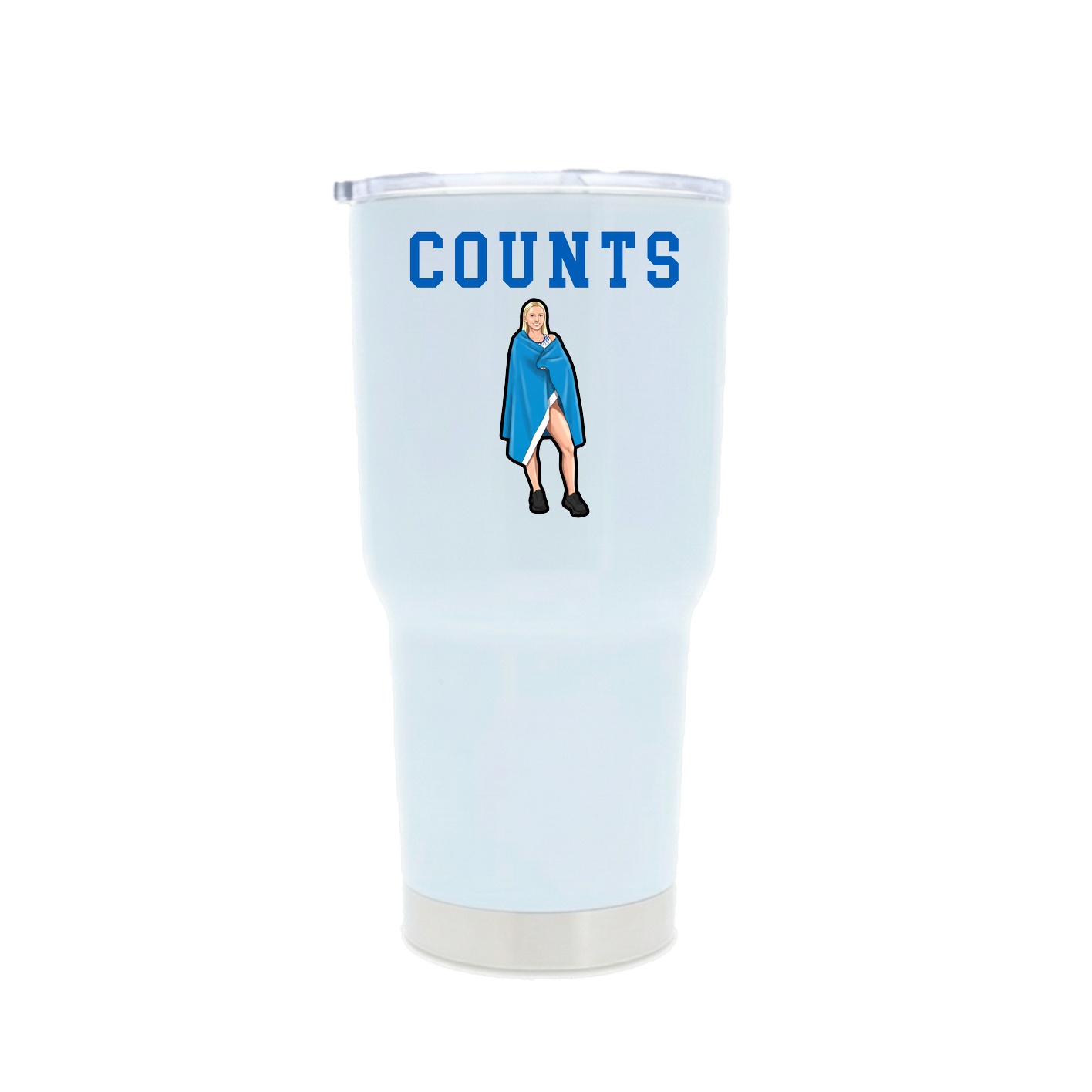 30oz Stainless Steel Tumbler — Shirsey in White