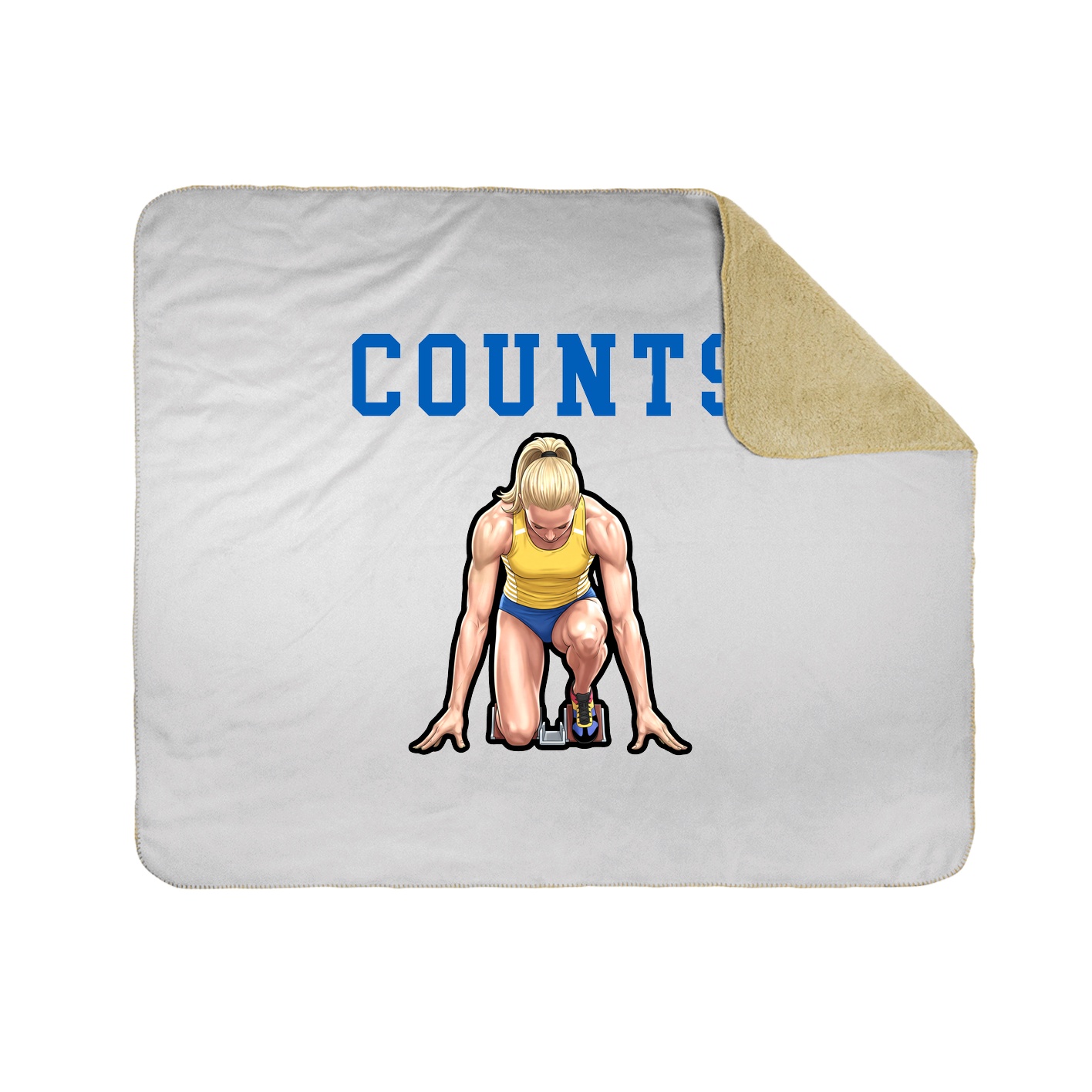 Throw Blanket — Shirsey in White