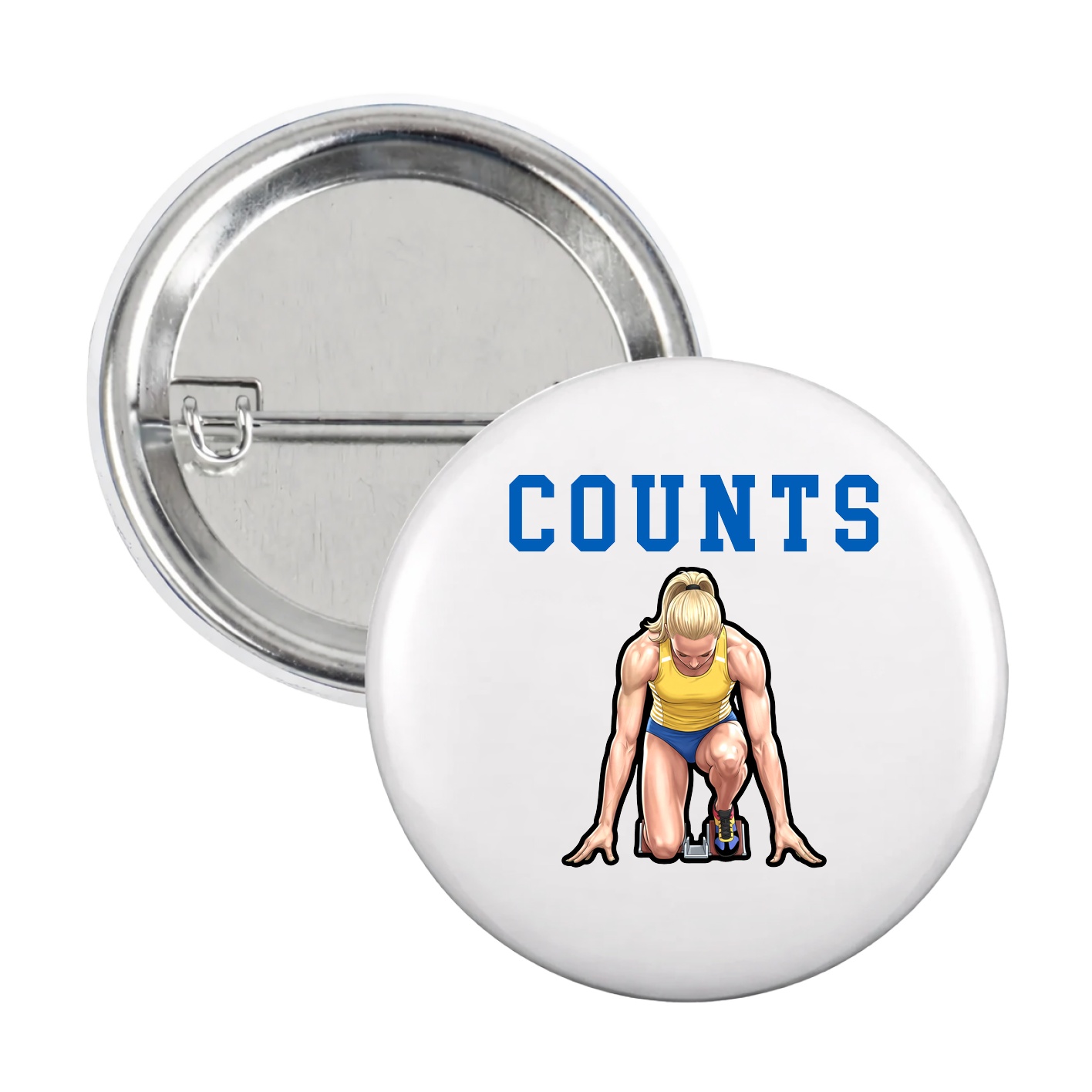 Game Day Button — Shirsey in White