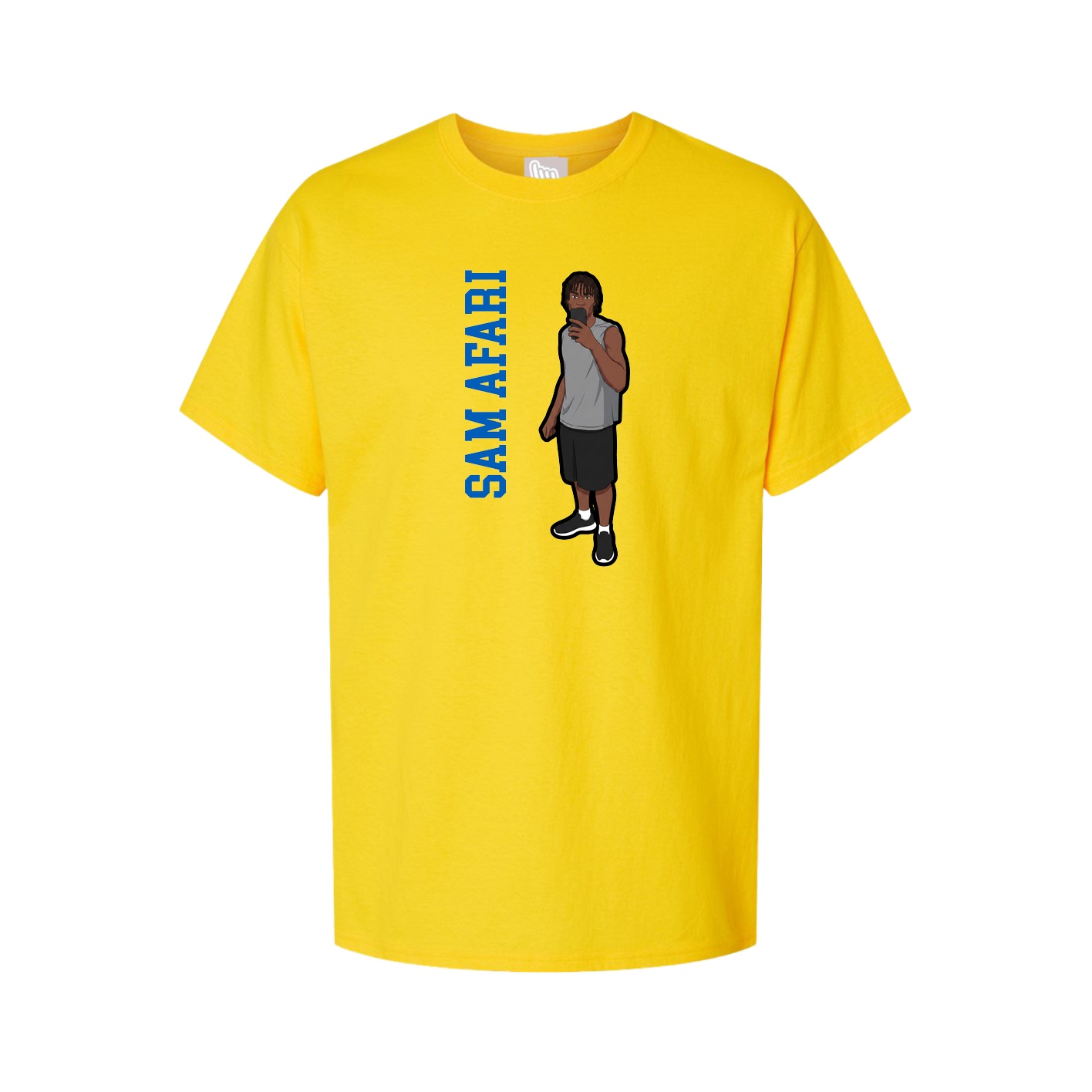Tee — Name Vertical in Gold