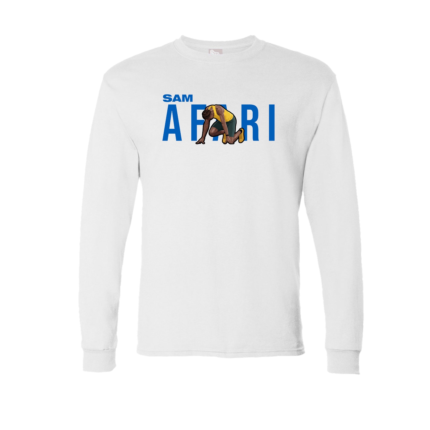 Long Sleeve Tee — Player Name in White