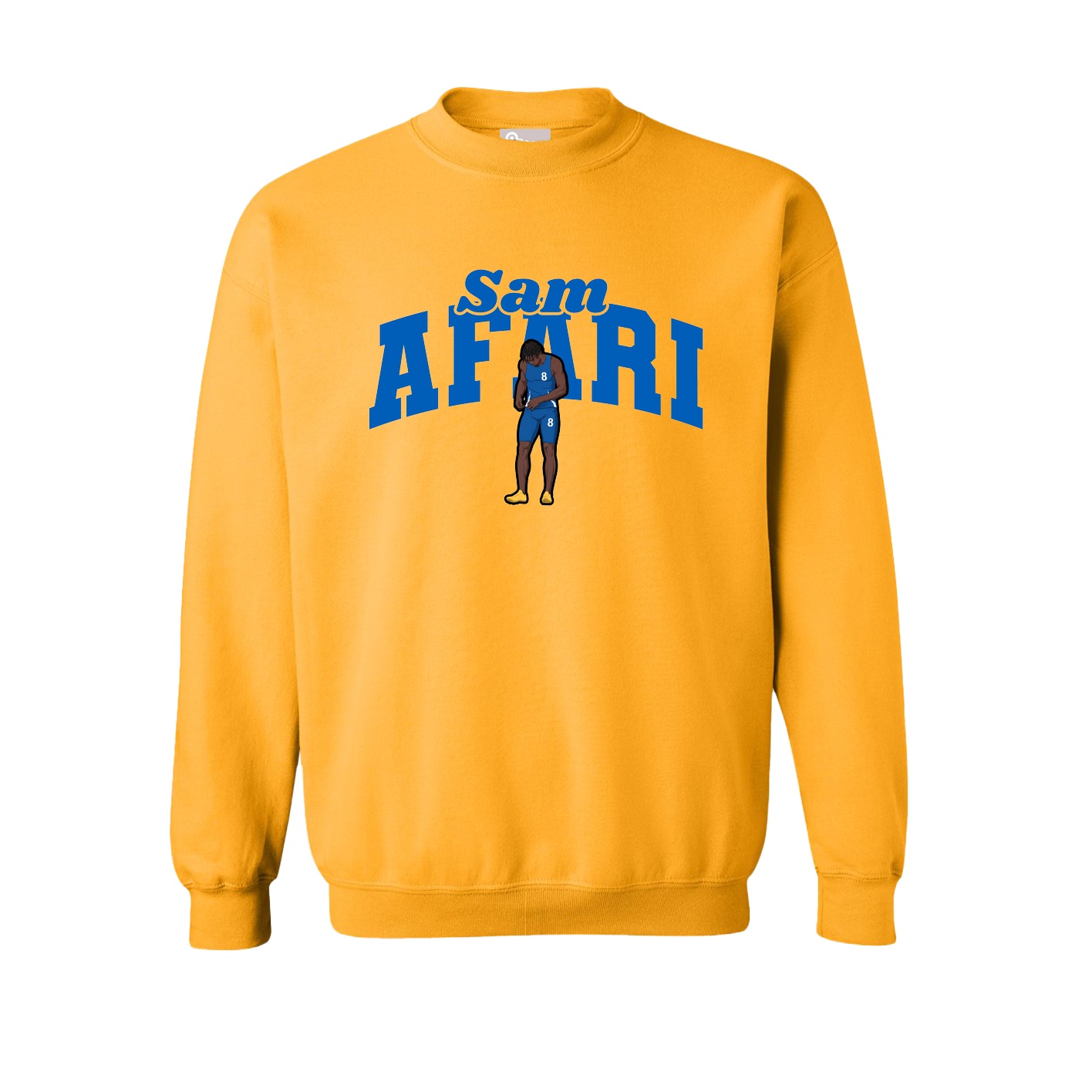 Fleece Crew — Signature Arch in Gold