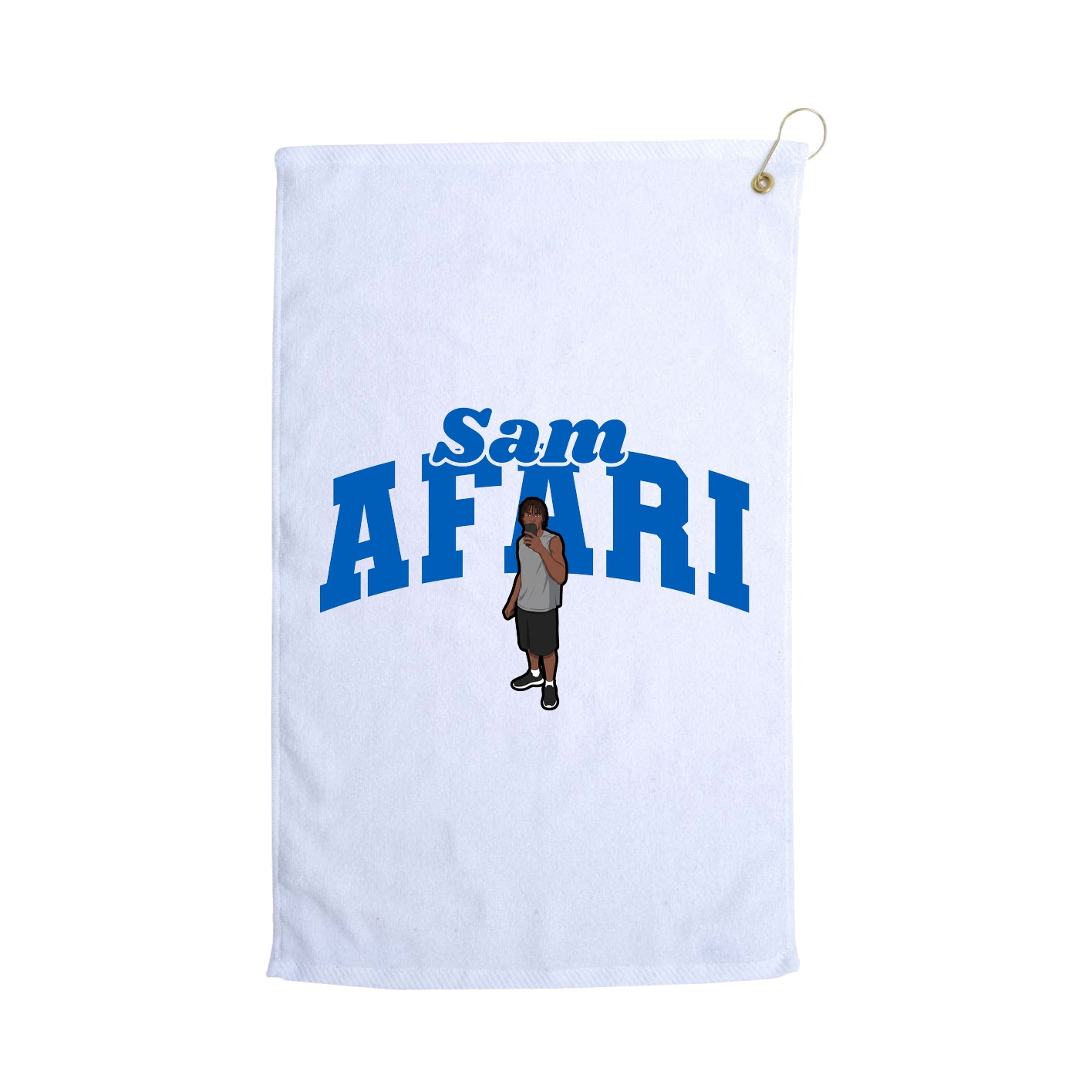 Golf Towel — Signature Arch in White