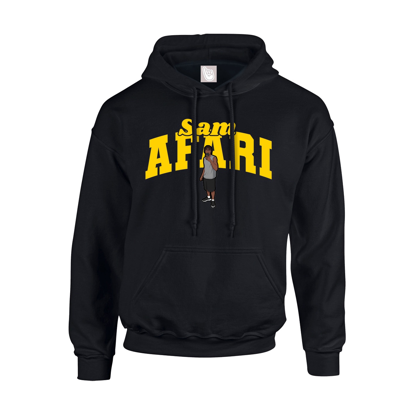 Youth Hoodie — Signature Arch in Black