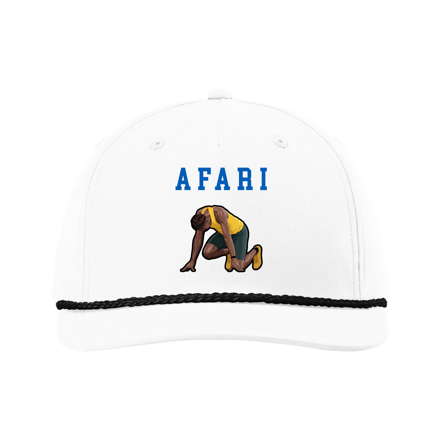 Five-Panel Classic Rope Cap — Shirsey in White