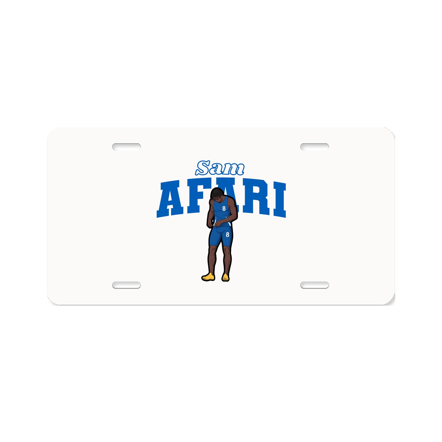 License Plate — Name Arch in Classic
