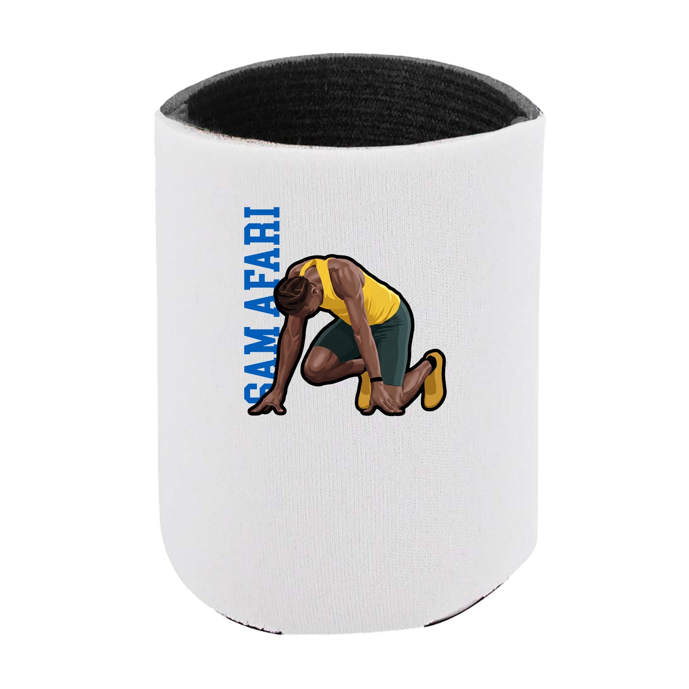 Can Holder — Name Vertical in White