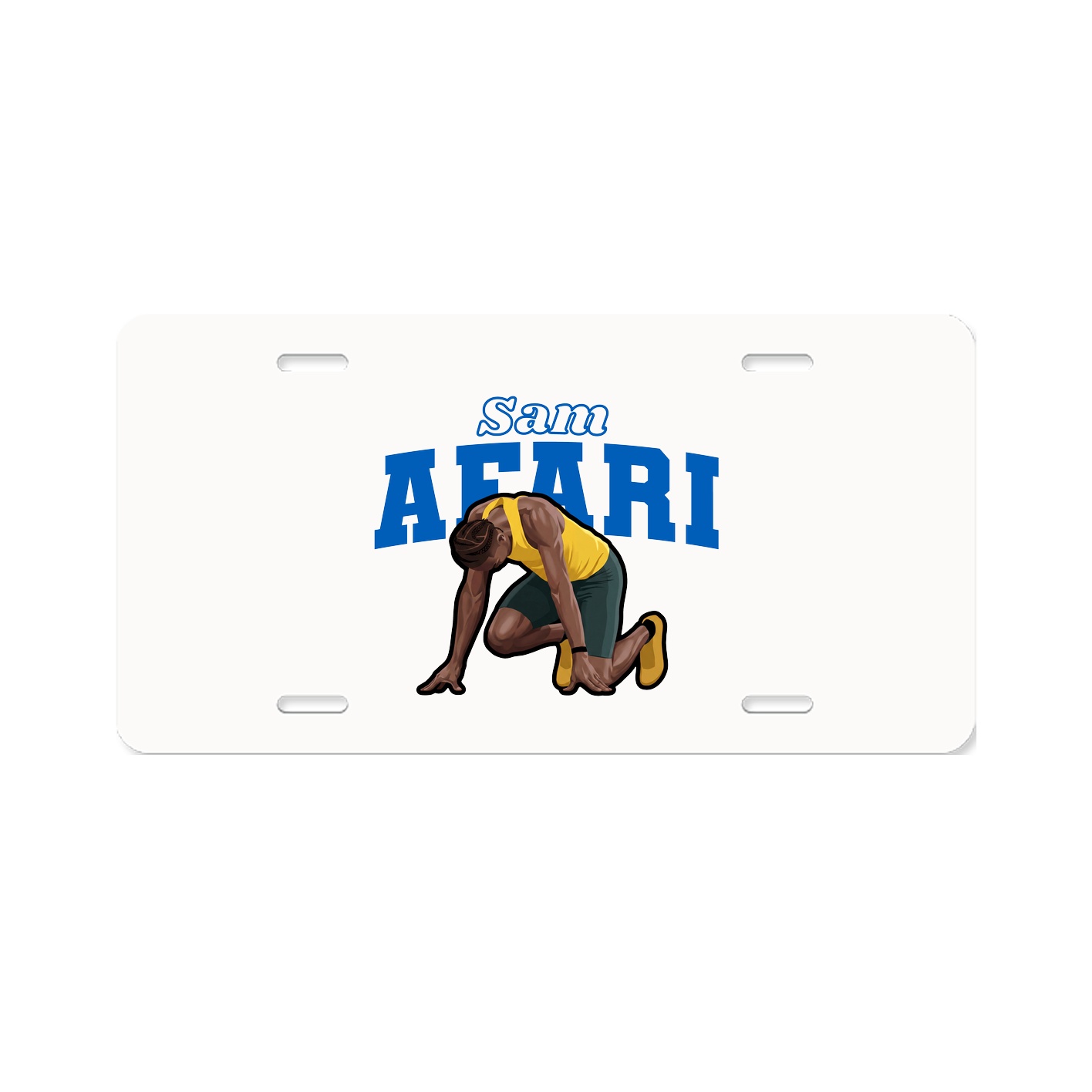 License Plate — Name Arch in Classic