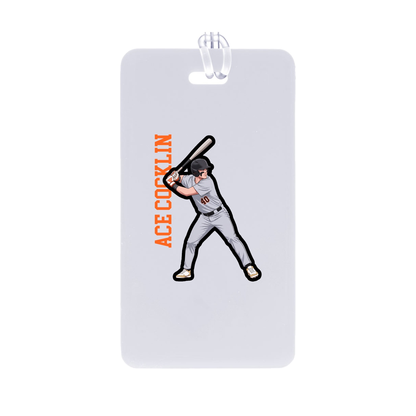 Bag Tag — Name Vertical in Classic