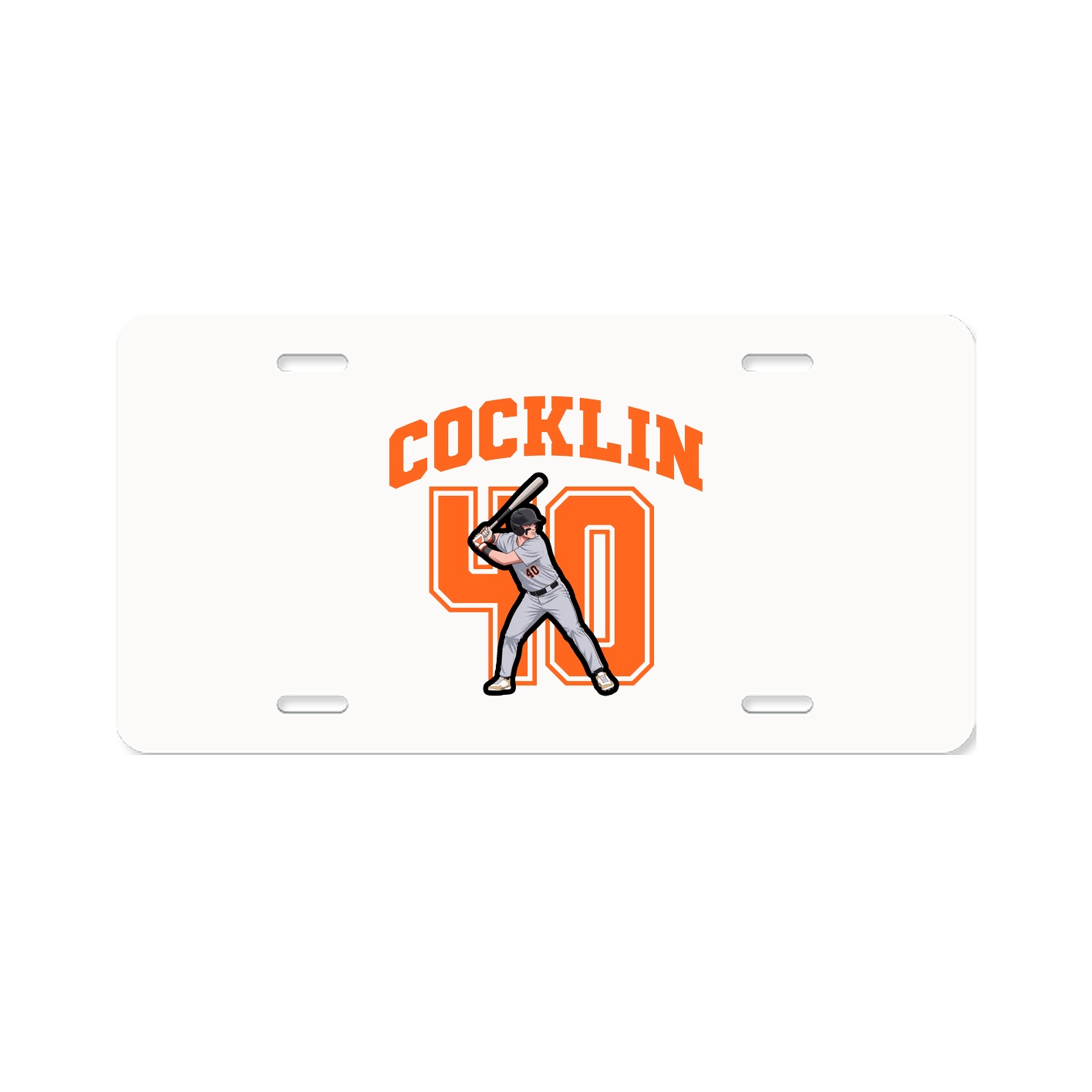 License Plate — Number in Classic