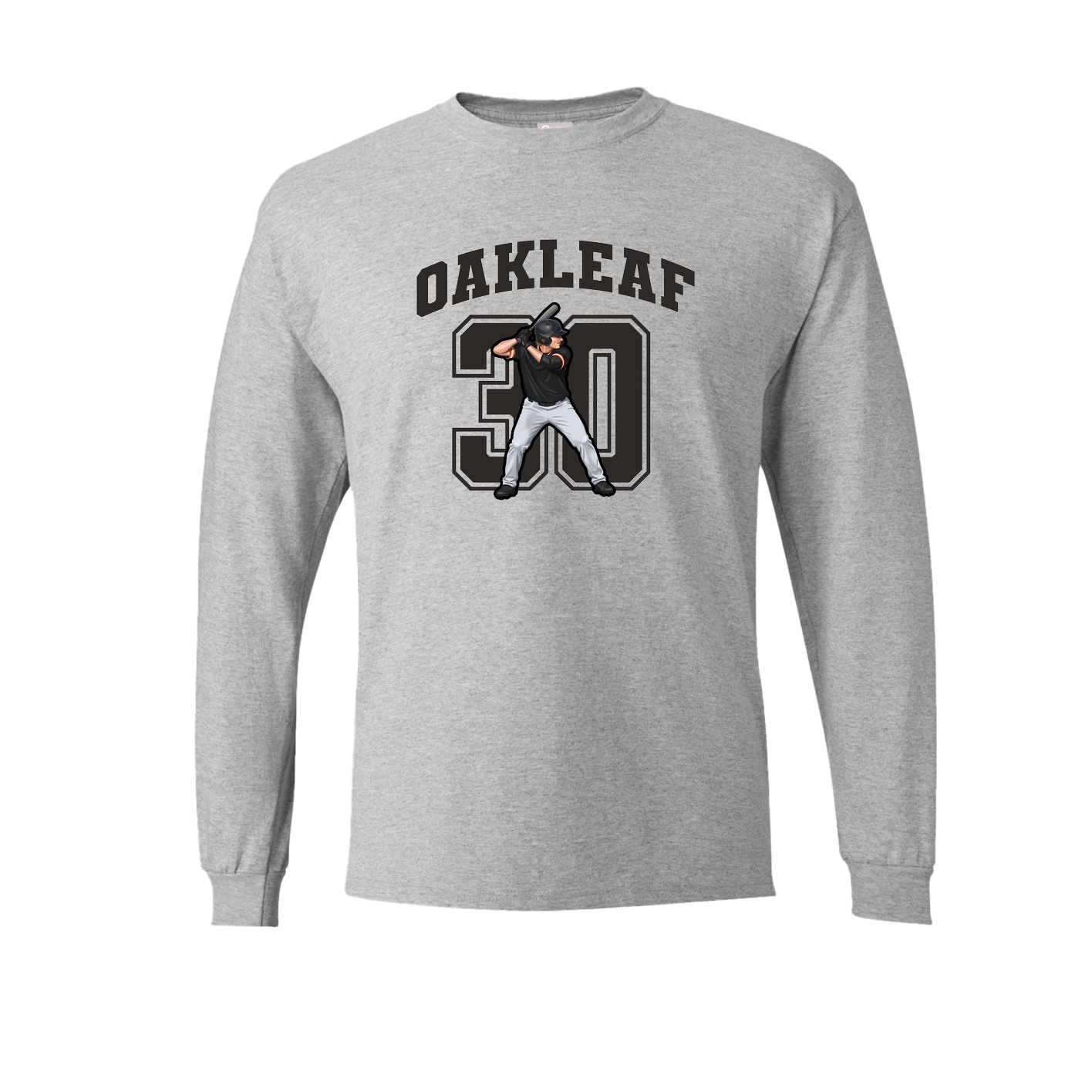 Long Sleeve Tee — Number in Grey