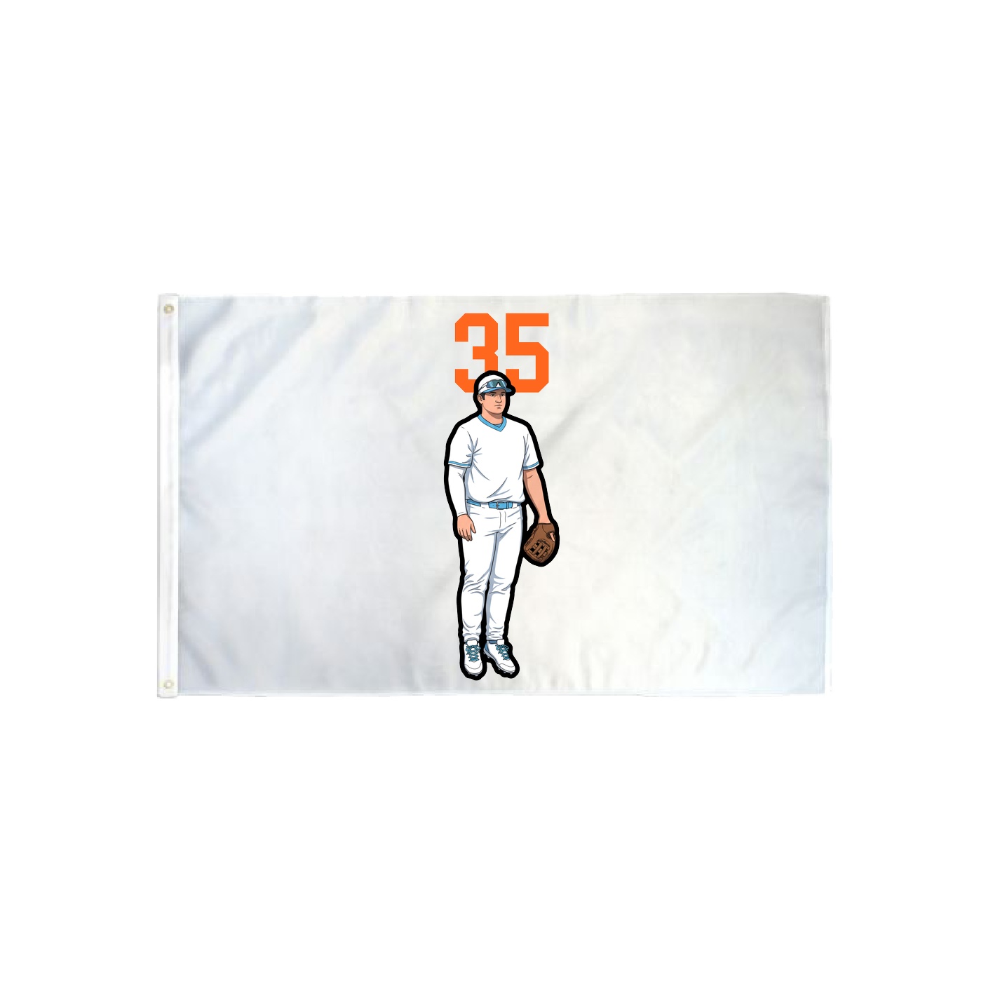 3x5 Flag — Number Top in Classic